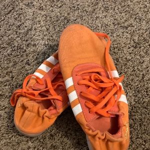 Orange adidas shoes size 6.5